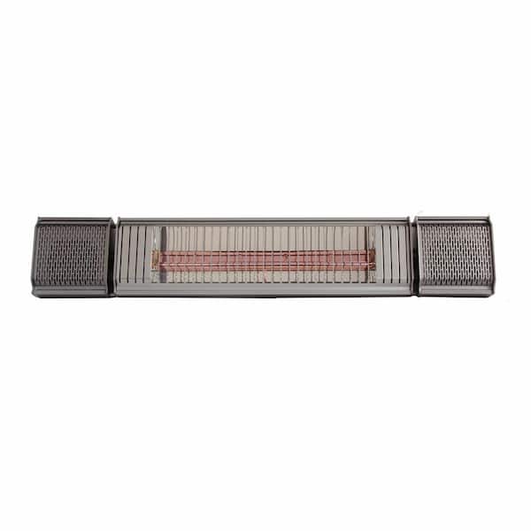 1500 BTU Smart Electric Heater with Bluetooth Speakers, Gunmetal Grey