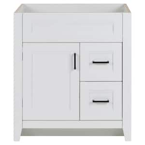 Ridge 30 in. W x 22 in. D x 34 in. H Bath Vanity Cabinet without Top in White