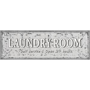 Graphic Machine Washable Laundry Mat Light Gray Doormat 20 in. x 59 in. Laundry Mat