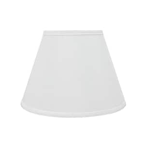 13 in. x 9.5 in. White Hardback Empire Lamp Shade