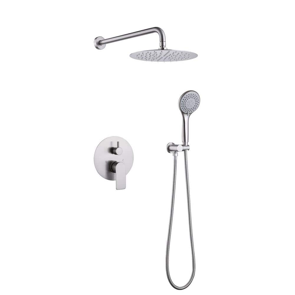 Wall Union with Handheld Shower Holder, Angle Simple Brass Shower Supply  Elbow and Swivel Shower head Bracket, Shower Handle Holder with Water  Outlet