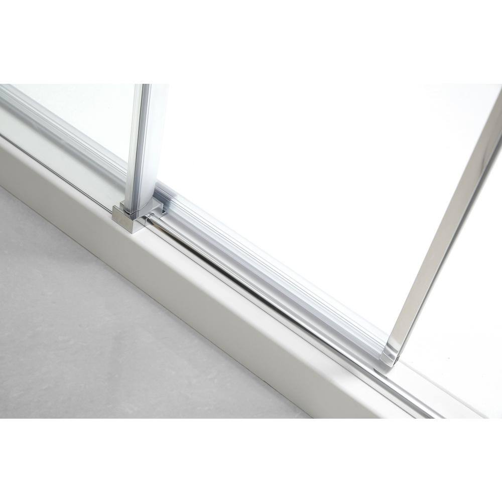Primo 60"x78" Chrome Frameless Sliding Shower Door
