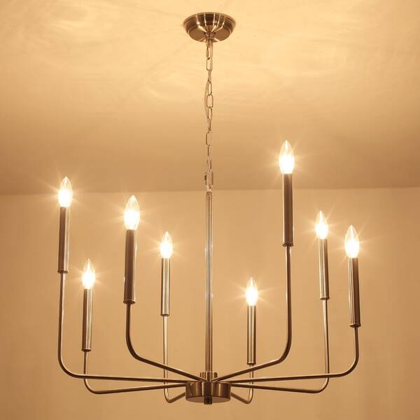 j様 LWYTJO Mercer 8-Light Brushed Nickel Classic/Traditional