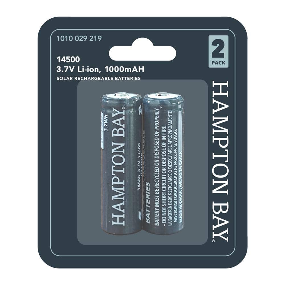 Lithium Phosphate 3.7-Volt 1000mAh Rechargeable Solar Batteries AA for Outdoor Solar Light Fixtures (2-Pack) price history on PriceWatchPro