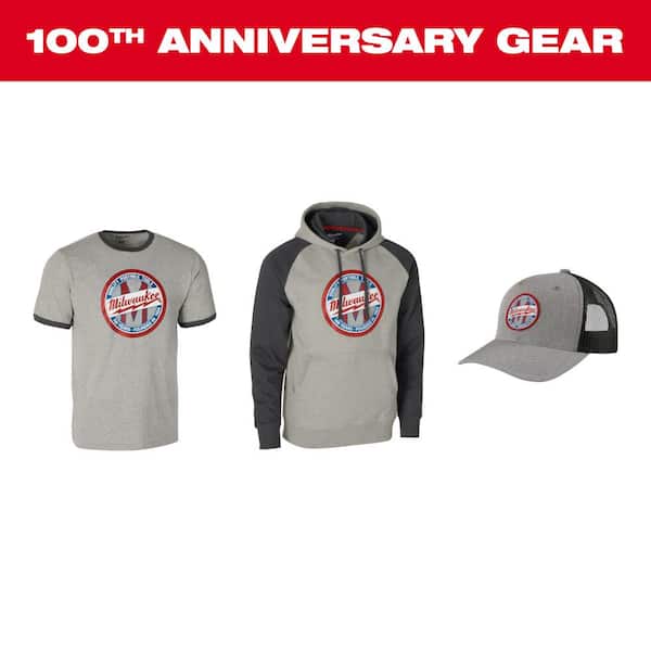 Milwaukee Men's X-Large Gray 1924 Work Hoodie HOOD1924G-XL - The