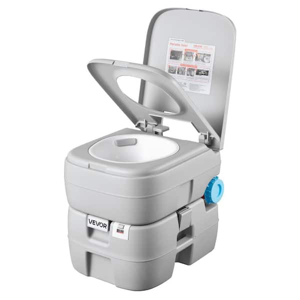 Portable Toilet, 7.9 Gal. Tank, 200 Flushes, Camping Toilet for Adults, Outdoor Potty with Non-Electric Waterless Toilet