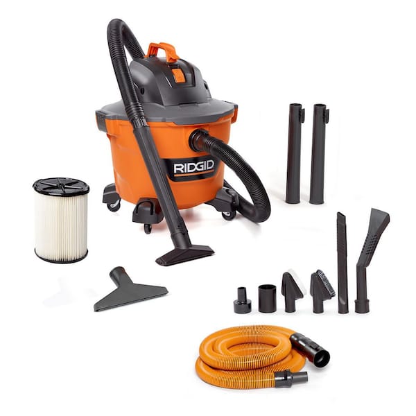 9 Gal. 4.25 Peak HP NXT Shop Vacuum HD0900 Wet Dry Vac with Filter, Locking Hose, Attachments and Car Cleaning Kit