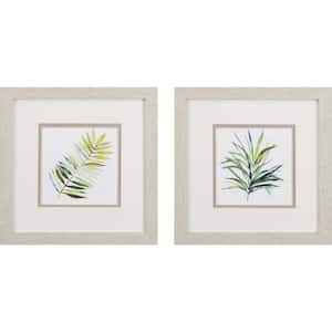 Victoria Tropical Palms by Unknown Wooden Wall Art (Set of 2)