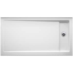 Bellwether 60 in. x 32 in. Single Threshold Shower Base in White