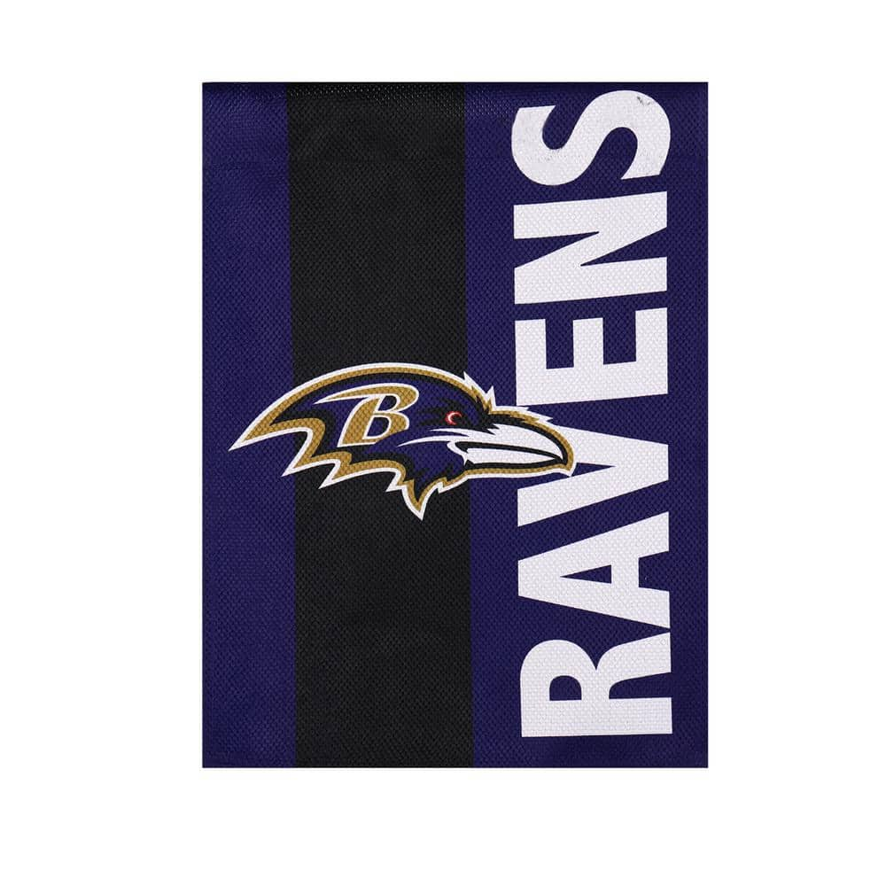 Fan Essentials 12 in. x 18 in. Baltimore Ravens Garden Flag ZHD14ES3802 ...