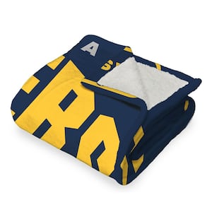 NBA Pacers High Block Silk Touch Multicolor Sherpa Throw Blanket