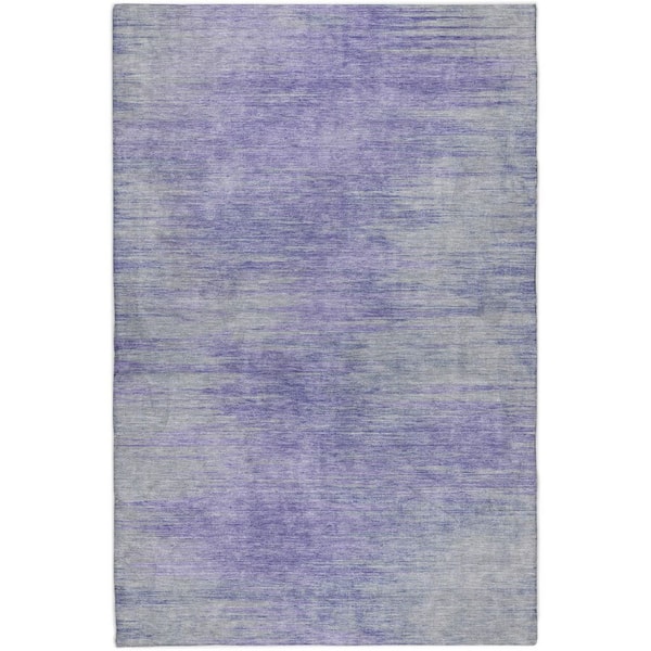Dream Shag Premium Machine Washable Abstract ADS794 Plum 10 ft. x 14 ft. Area Rug