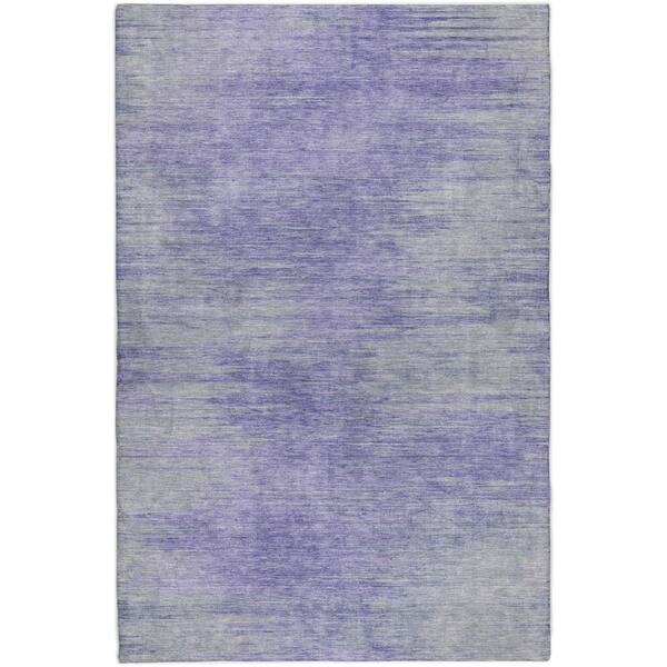 Dream Shag Premium Machine Washable Abstract ADS794 Plum 5 ft. x 7 ft. 6 in. Area Rug