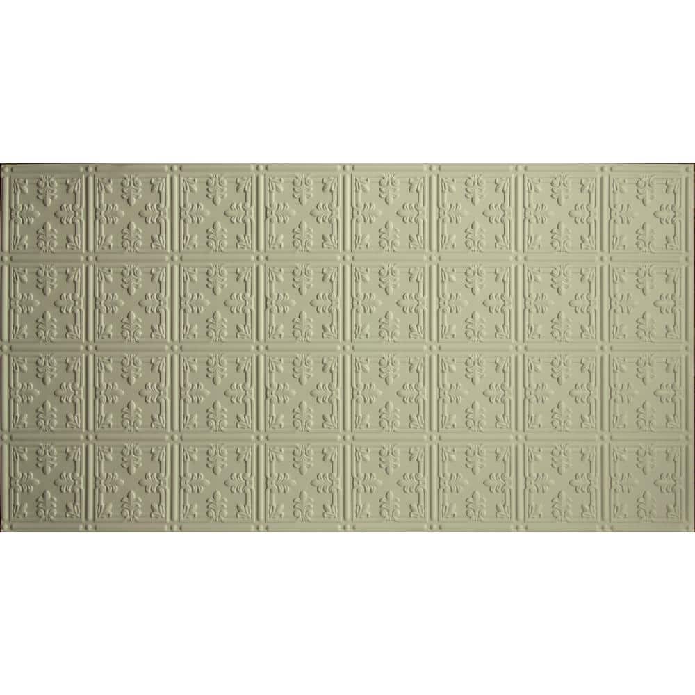 Dimensions 2 ft. x 4 ft. Glue Up Tin Ceiling Tile in Creme price history on PriceWatchPro