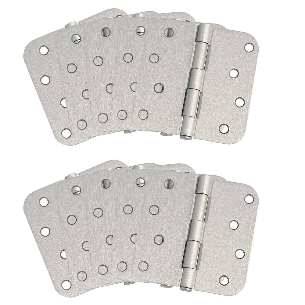 Hidden Door Hinge Square Corner Door Hinge Bronze 3.5