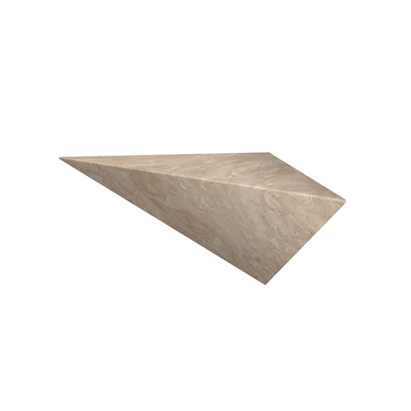 14 in. L x 27 in. W x 14 in. H Floating Corner Seat in Alaskan Ivory