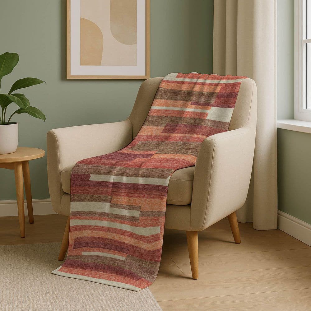 Premium Machine Washable ASB766 Coral 50 in. x 70 in. Sherpa Throw Blanket price history on PriceWatchPro