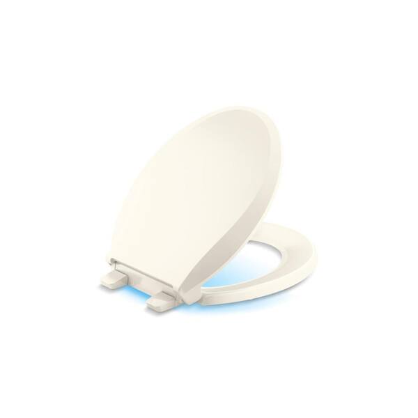 KOHLER Cachet Nightlight QuietClose Round Closed Front Toilet Seat in