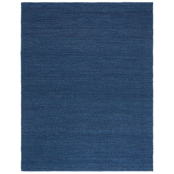 Natura 10 ft. x 14 ft. Navy/Blue Solid Area Rug