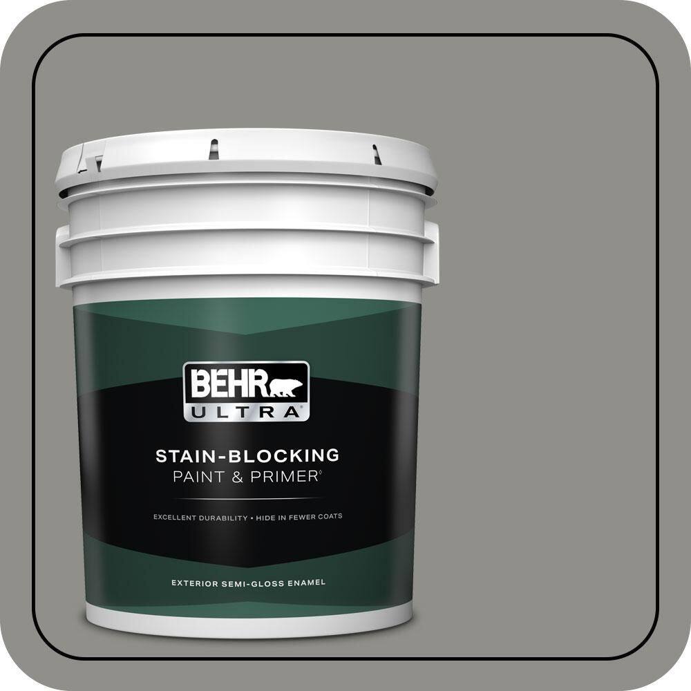 5 gal. Home Decorators Collection #HDC-AC-19 Grant Gray Semi-Gloss Enamel Exterior Paint & Primer price history on PriceWatchPro