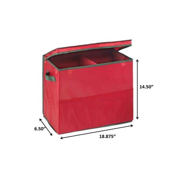 Village Lighting Company Gift Bag & Tissue Paper Storage Box - RED 