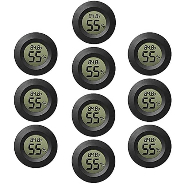 Mini Digital Indoor LCD Thermometer Hygrometer 10 Pack Electronic Temperature Humidity Meters for Home Garden Cellar