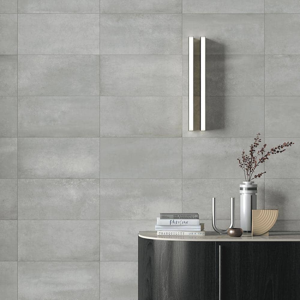 Slate Matte Porcelain 12x24 Rectified Floor and Wall Tile