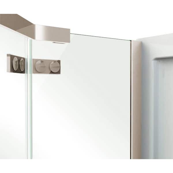 MAAX Hana 40 in. x 40 in. x 75 in. Frameless Neo-Angle Pivot