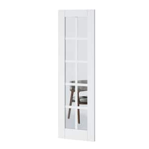 24 in. x 80 in. Solid Core 10-Lite Tempered Clear Glass White Primed MDF Interior Door Slab