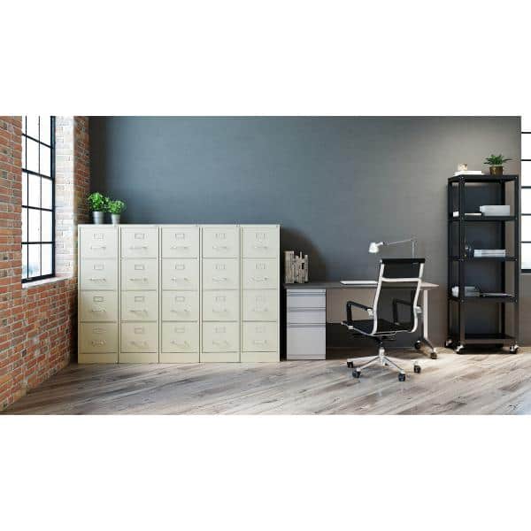 Putty 4-Drawer Lockable Fire Resistant Vertical File Cabinet