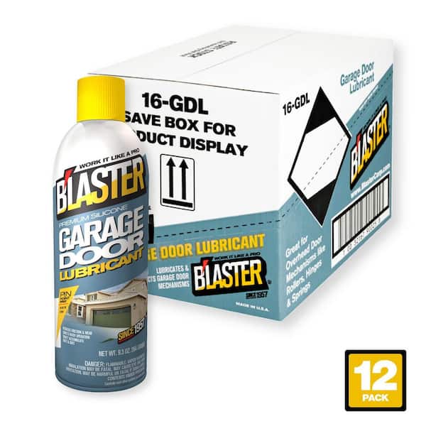 Blaster 9.3 oz. Premium Silicone Garage Door Lubricant Spray (Pack of 12)