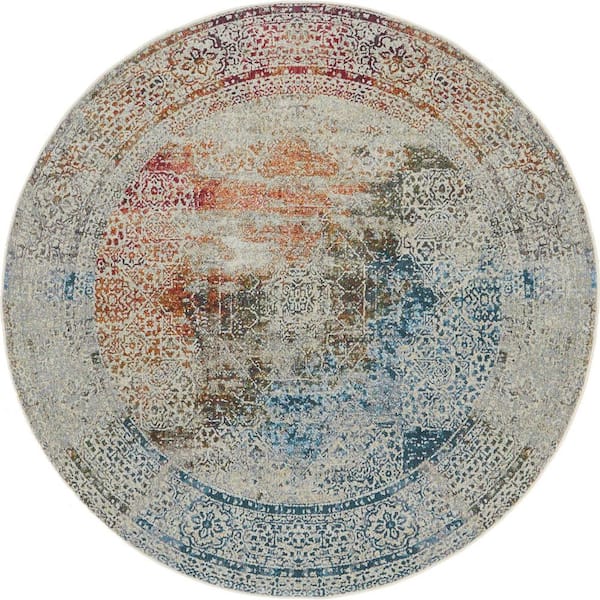 Unique Loom Baracoa Marimelena Multi 5' 5 x 5' 5 Round Rug