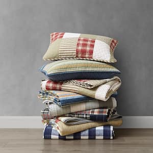 Camano Island Plaid Cotton Quilt Set