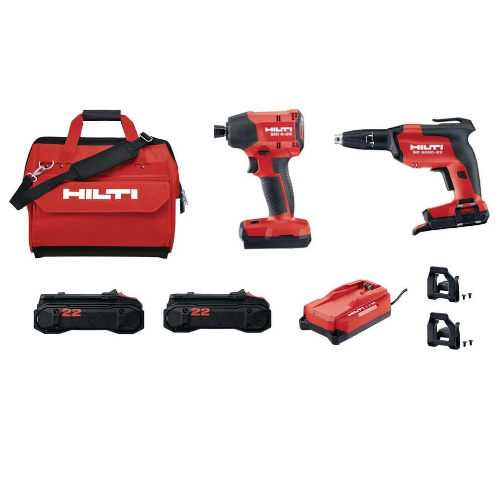 Hilti 22V NURON Li-Ion Cordless Brushless Impact Driver and