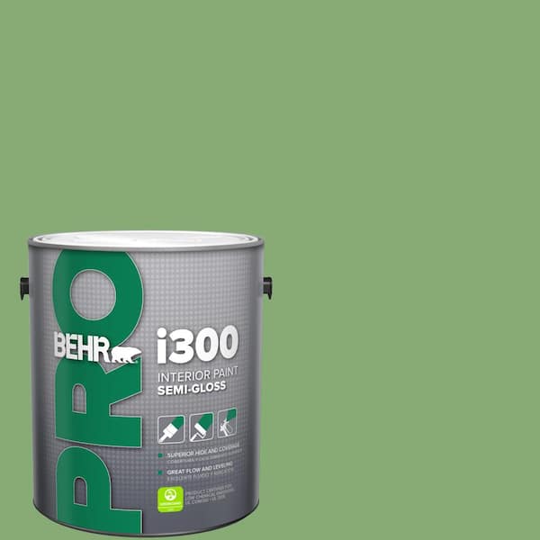 BEHR PRO 1 gal. #440D-5 Pesto Semi-Gloss Interior Paint