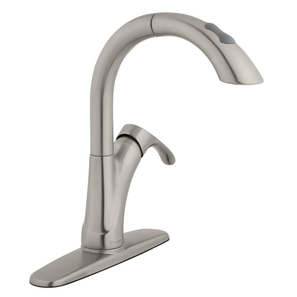 Glacier Bay Ginger Single-handle Pull-down Sprayer Kitchen Faucet In 