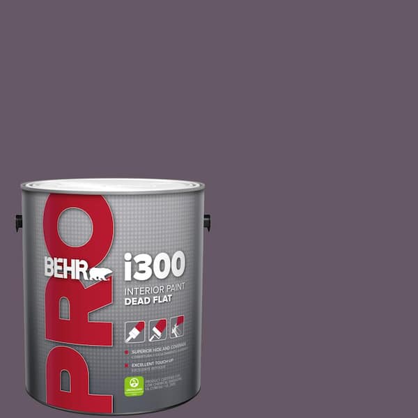 BEHR PRO 1 gal. #PPU17-05 Preservation Plum Dead Flat Interior Paint
