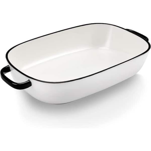 6 Quart Large Rectangular Ceramic Baking Pan Casserole Dish for Oven Microwave Dishwasher Refrigerator 1 Piece