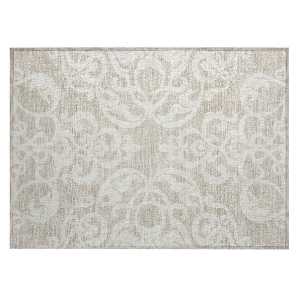 Addison Rugs Chantille Machine Washable Indoor/Outdoor Abstract ACN973 Beige 1 ft. 8 in. x 2 ft. 6 in. Area Rug