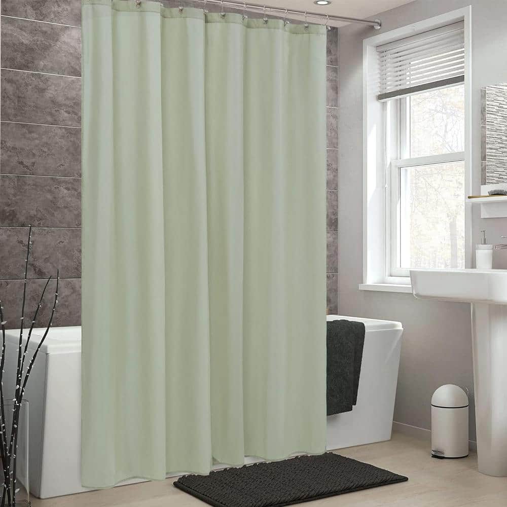 Desert Sage Waterproof Fabric Shower Curtain with Magnets