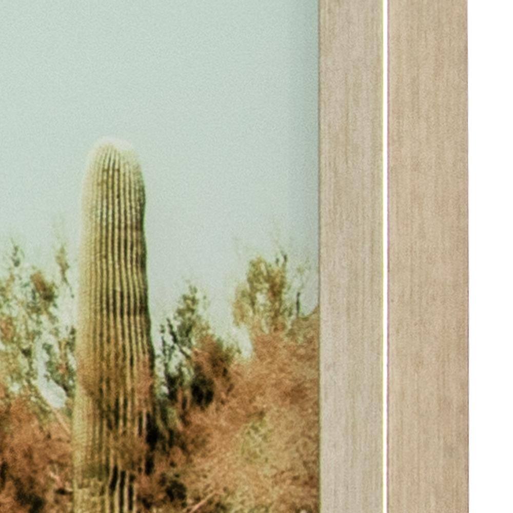 Saguaro Cacti Landscape Framed Glass Wall Art