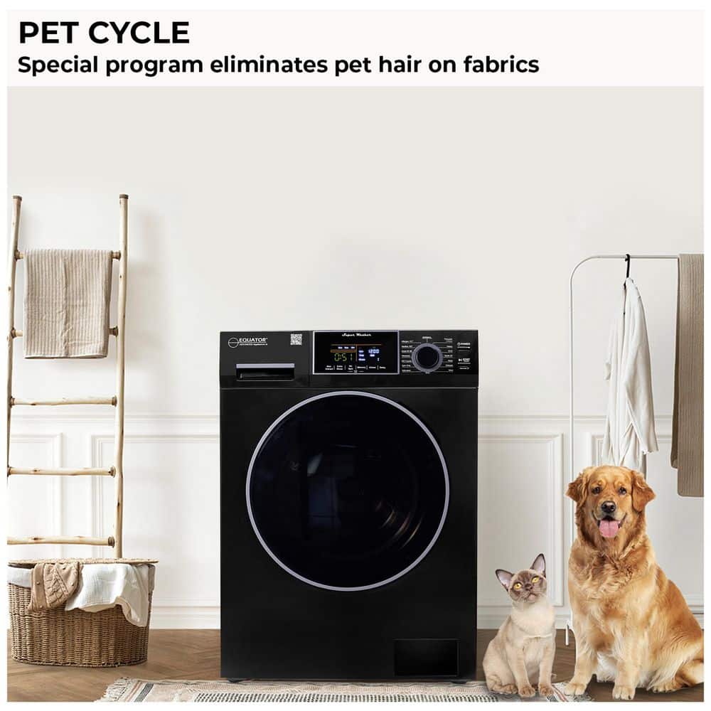 Equator Black 1.62 cu.ft. Front Load Washer with 16 Programs