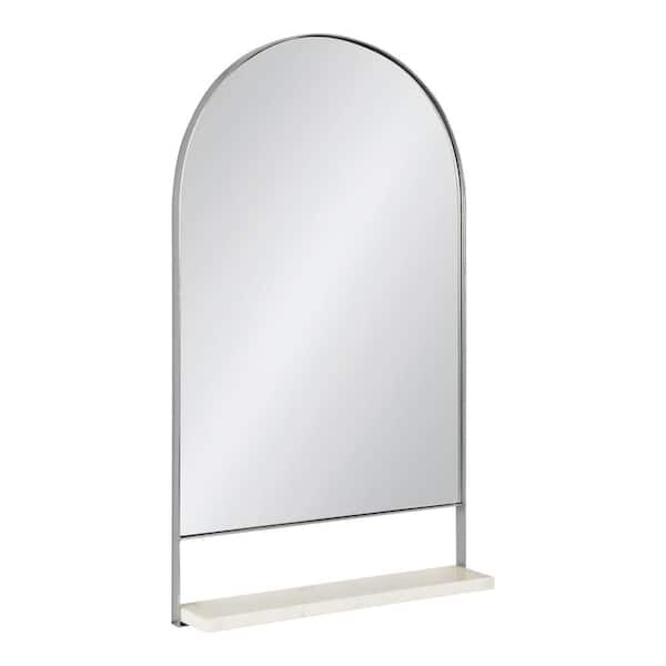 Kate and Laurel Chadwin 20.00 in. W x 34.00 in. H Silver Arch Modern Framed Decorative Wall Mirror