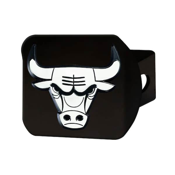 FANMATS NBA Chicago Bulls Class III Black Hitch Cover with Chrome Emblem