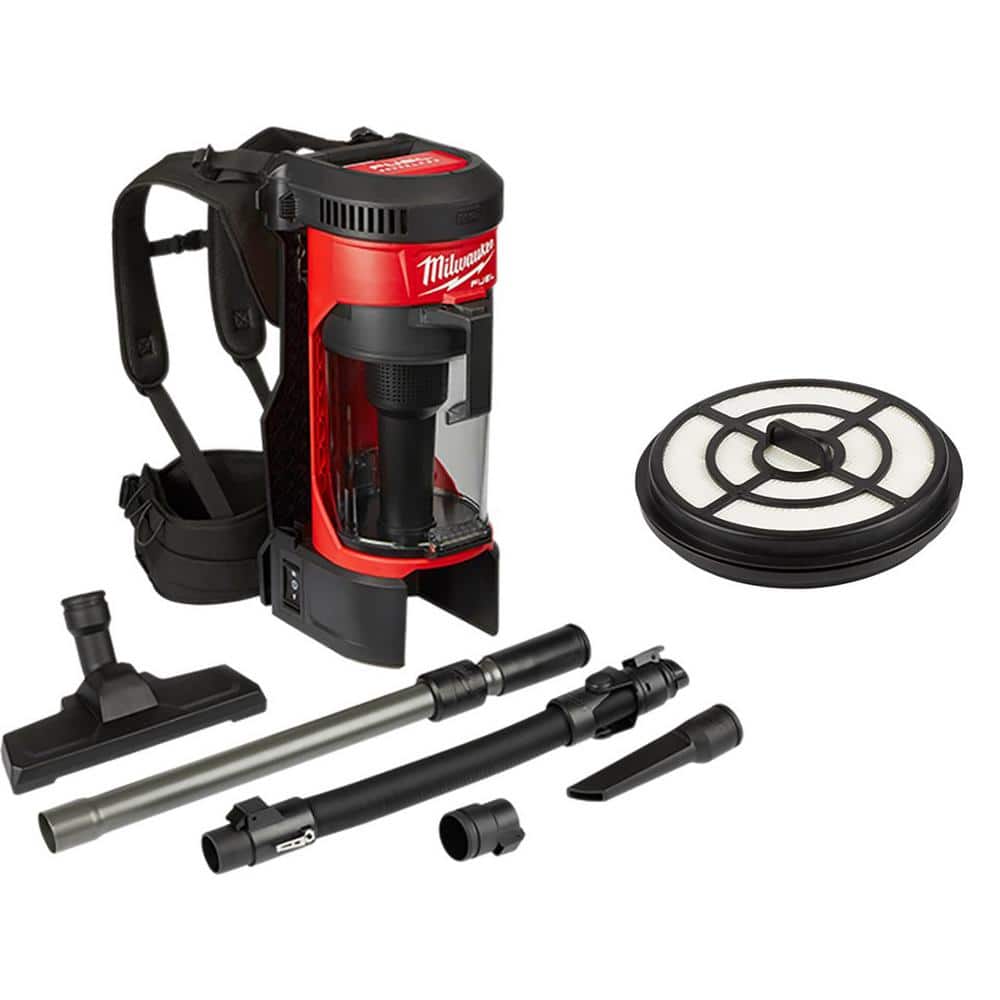 Milwaukee M18 FUEL 18-Volt Lithium-Ion Brushless Gal. Cordless 3-in-1  Backpack Vacuum with Extra HEPA Filter 0885-20-49-90-1963 The Home Depot