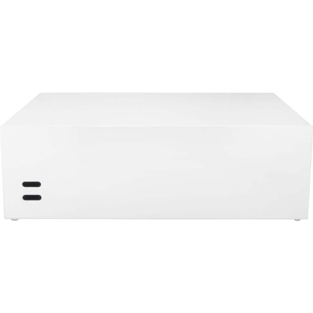 White Steel Key Lock Desktop Drop Box with Backup Keys