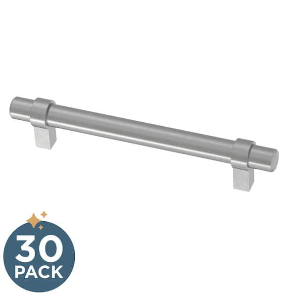 Franklin Brass 30-Pack Simple Wrapped Bar 5-1/16 in. (128 mm) Classic Cabinet Drawer Pulls in Stainless Steel