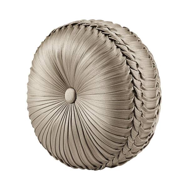 Unbranded Beaumont Champagne Tufted Round Pillow