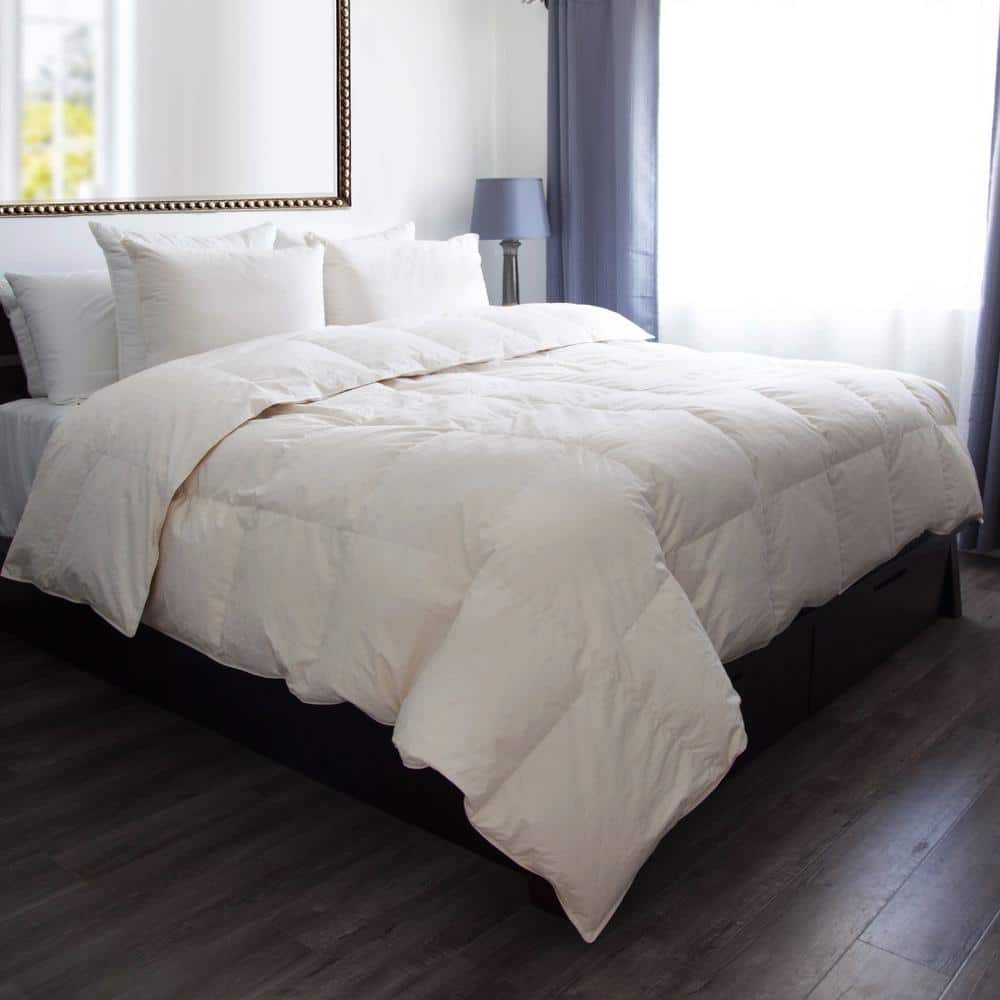 Weatherproof VINTAGE White Natural Organic Cotton Down-Alternative King Comforter - 1