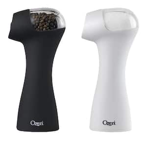 OVENTE Salt and Pepper Grinder Set, Battery Operated 4 AA, Black and White  SPD102BW - The Home Depot